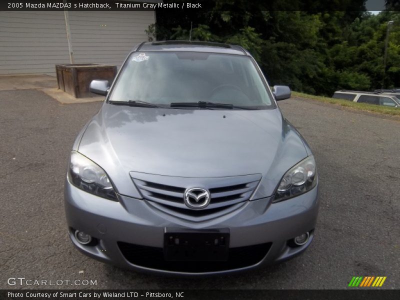Titanium Gray Metallic / Black 2005 Mazda MAZDA3 s Hatchback