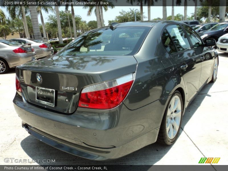 Titanium Grey Metallic / Black 2005 BMW 5 Series 545i Sedan