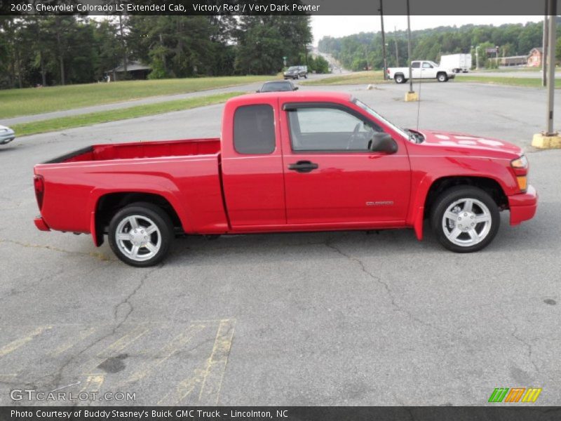 Victory Red / Very Dark Pewter 2005 Chevrolet Colorado LS Extended Cab