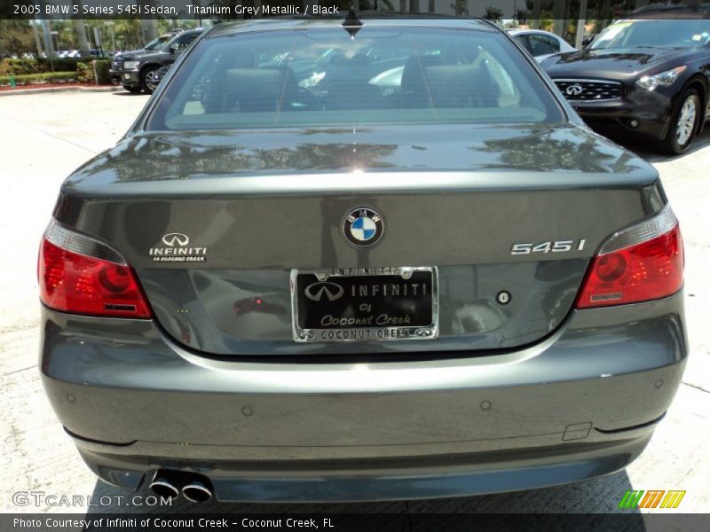 Titanium Grey Metallic / Black 2005 BMW 5 Series 545i Sedan