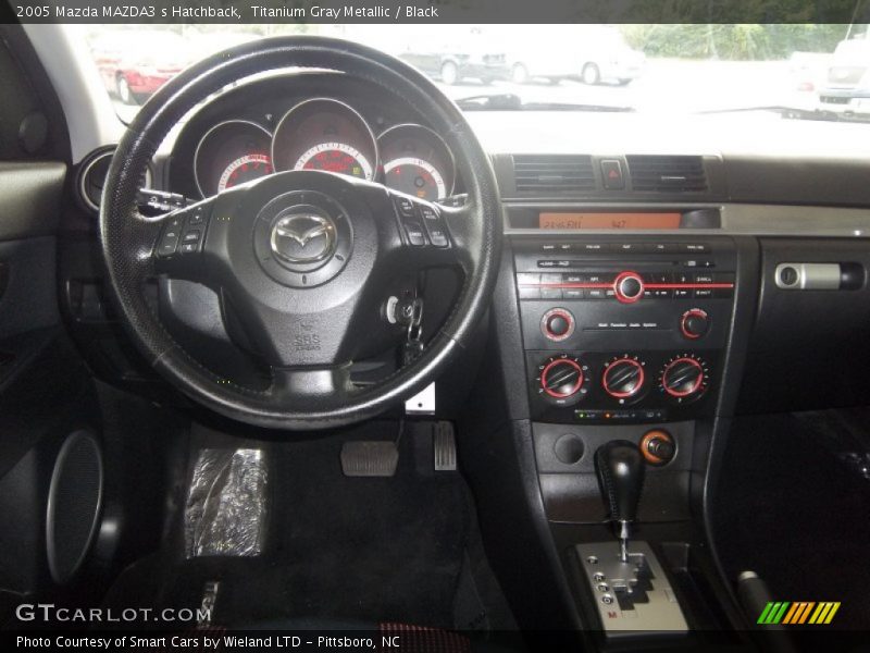 Titanium Gray Metallic / Black 2005 Mazda MAZDA3 s Hatchback
