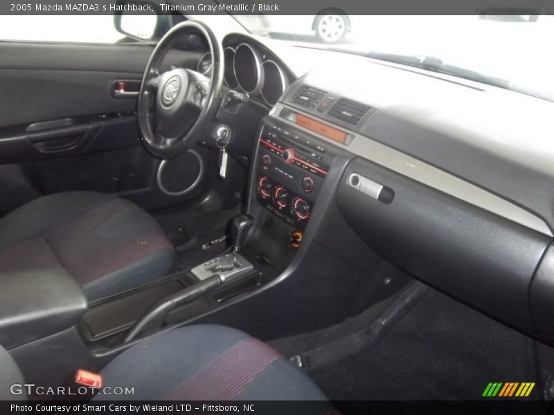 Titanium Gray Metallic / Black 2005 Mazda MAZDA3 s Hatchback
