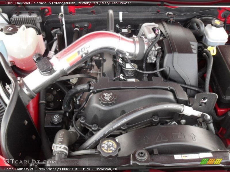 Victory Red / Very Dark Pewter 2005 Chevrolet Colorado LS Extended Cab