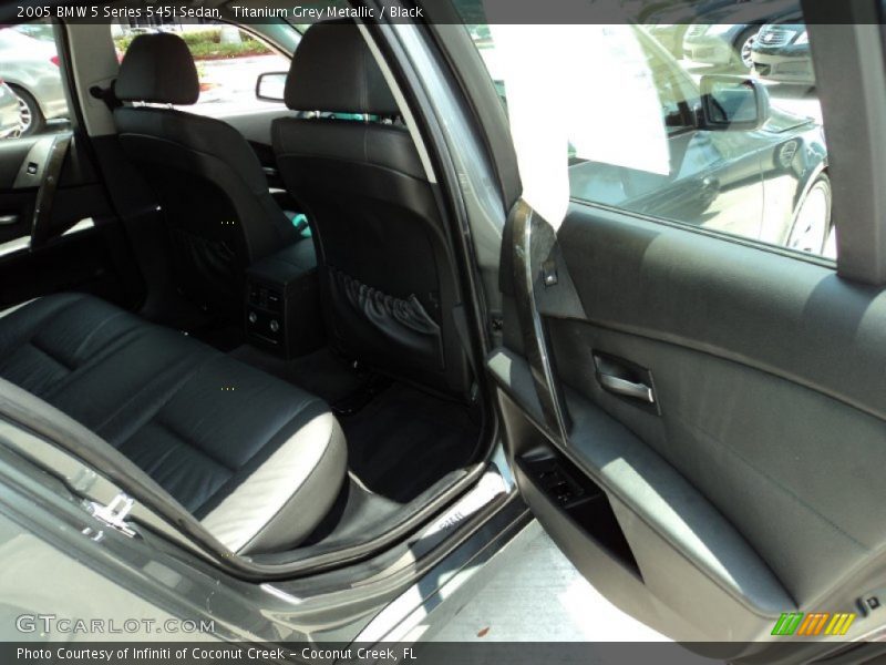 Titanium Grey Metallic / Black 2005 BMW 5 Series 545i Sedan