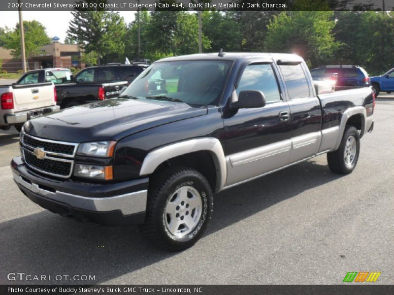 Dark Blue Metallic / Dark Charcoal 2007 Chevrolet Silverado 1500 Classic LT Extended Cab 4x4