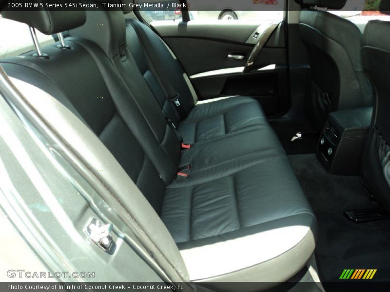 Titanium Grey Metallic / Black 2005 BMW 5 Series 545i Sedan