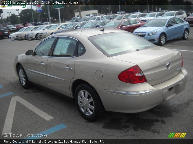 Gold Mist Metallic / Neutral 2008 Buick LaCrosse CX