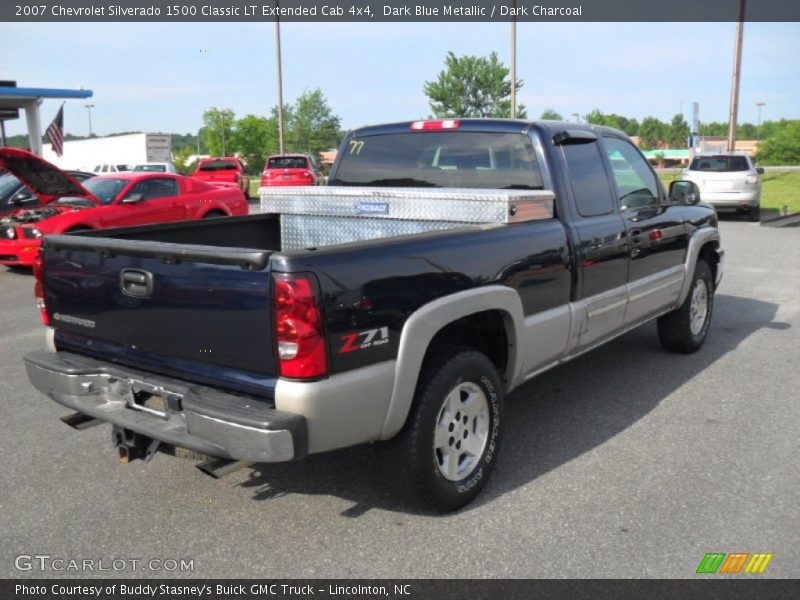 Dark Blue Metallic / Dark Charcoal 2007 Chevrolet Silverado 1500 Classic LT Extended Cab 4x4