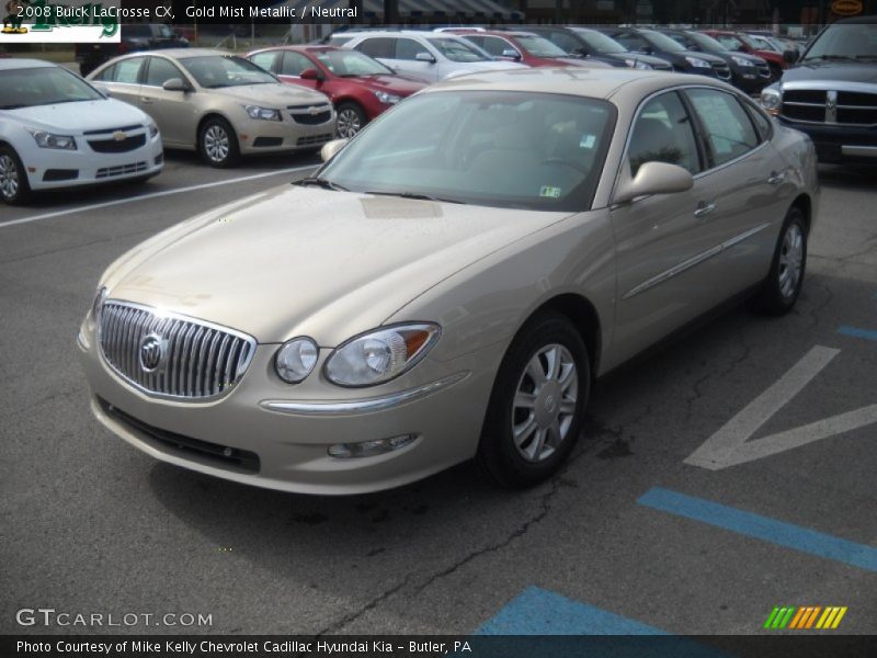 Gold Mist Metallic / Neutral 2008 Buick LaCrosse CX