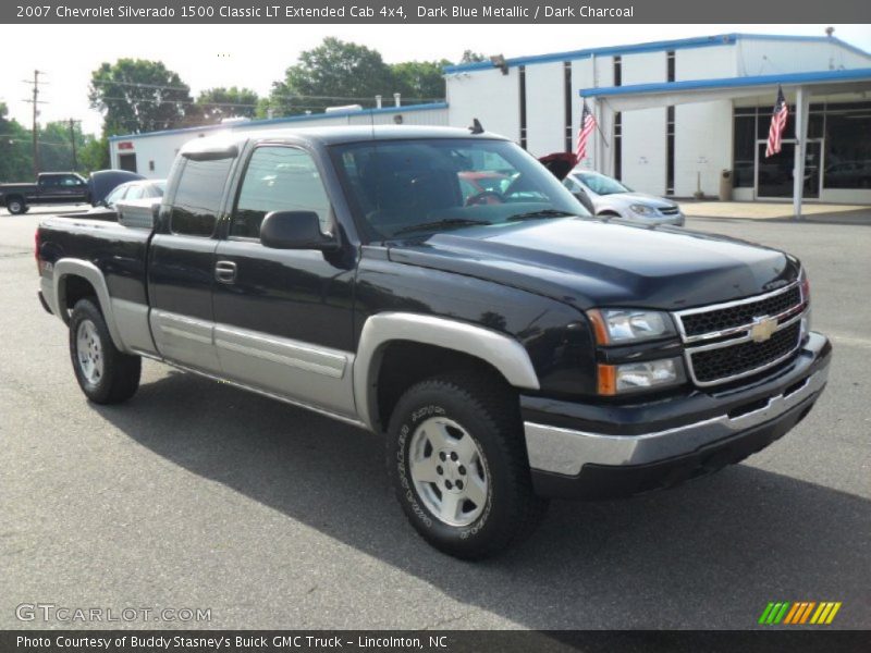 Dark Blue Metallic / Dark Charcoal 2007 Chevrolet Silverado 1500 Classic LT Extended Cab 4x4