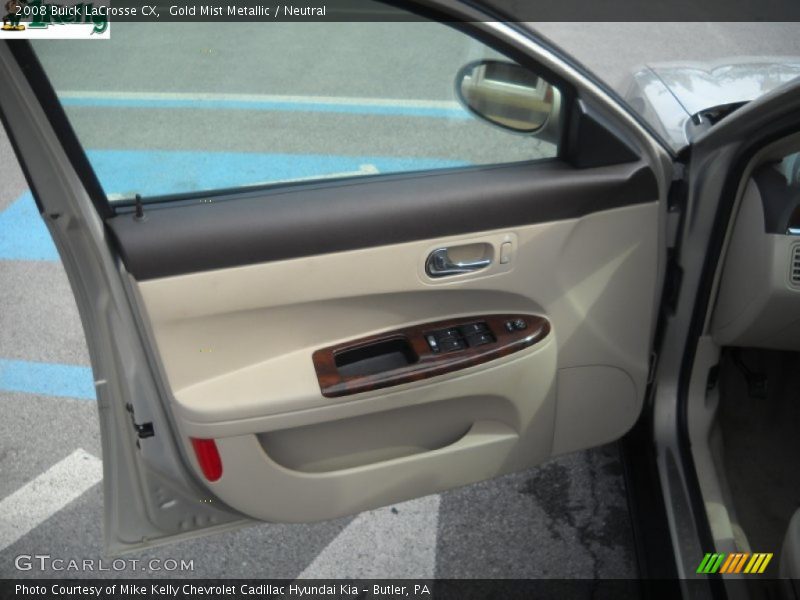 Gold Mist Metallic / Neutral 2008 Buick LaCrosse CX