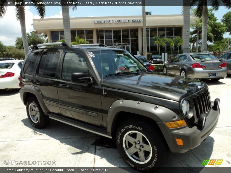 Dark Khaki Pearl / Dark Khaki/Light Graystone 2005 Jeep Liberty Renegade 4x4