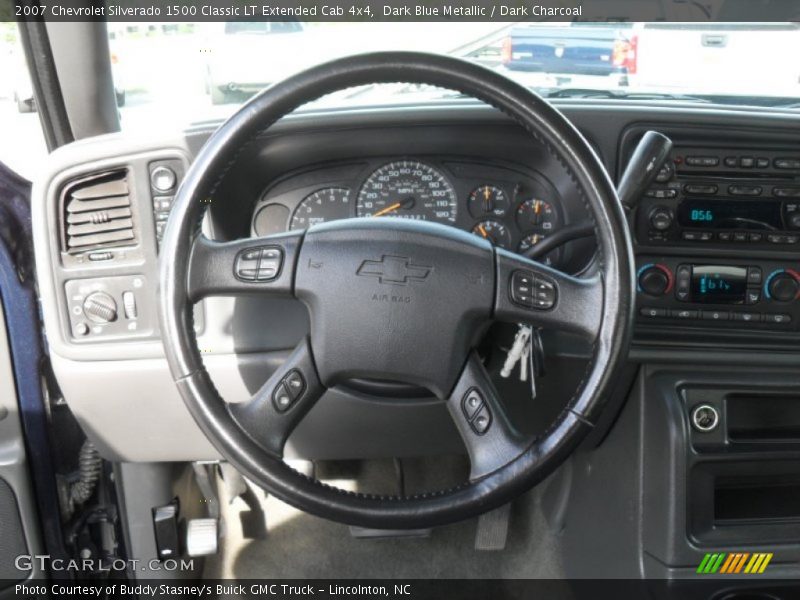 Dark Blue Metallic / Dark Charcoal 2007 Chevrolet Silverado 1500 Classic LT Extended Cab 4x4