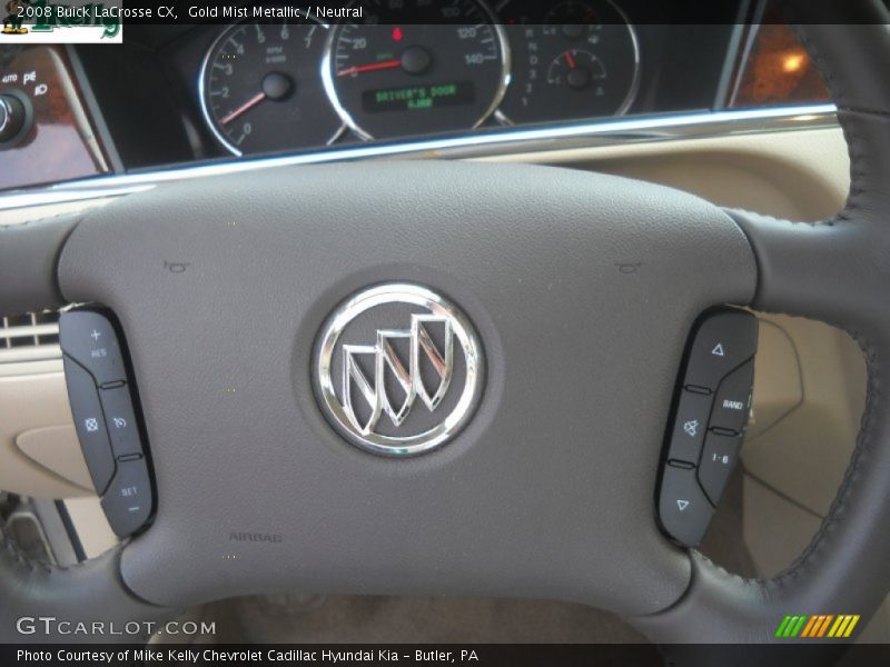Gold Mist Metallic / Neutral 2008 Buick LaCrosse CX