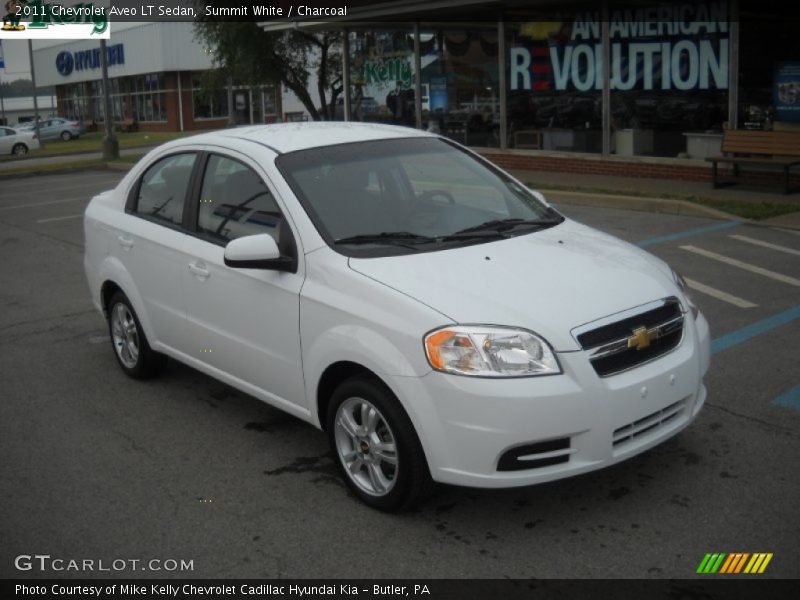Summit White / Charcoal 2011 Chevrolet Aveo LT Sedan