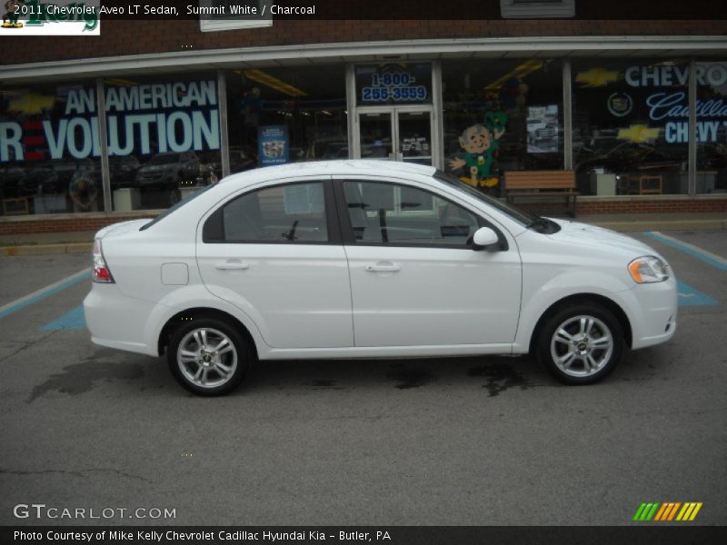 Summit White / Charcoal 2011 Chevrolet Aveo LT Sedan