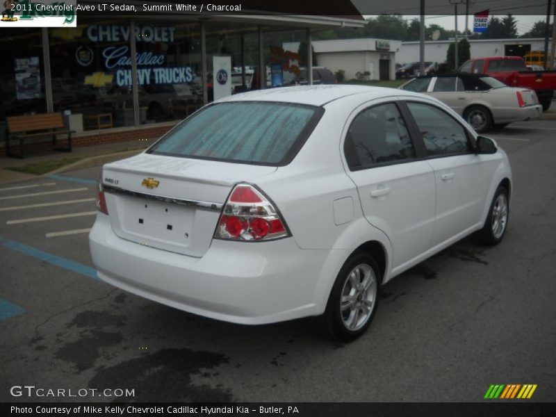 Summit White / Charcoal 2011 Chevrolet Aveo LT Sedan