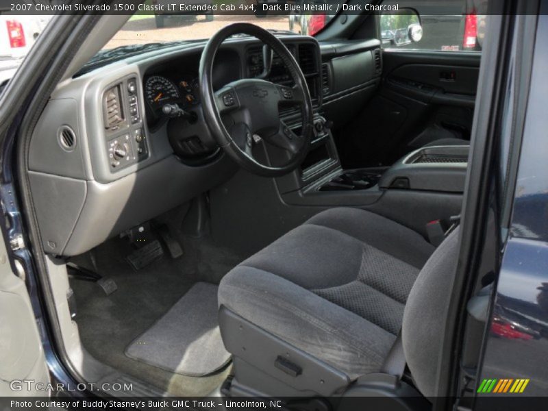 Dark Blue Metallic / Dark Charcoal 2007 Chevrolet Silverado 1500 Classic LT Extended Cab 4x4