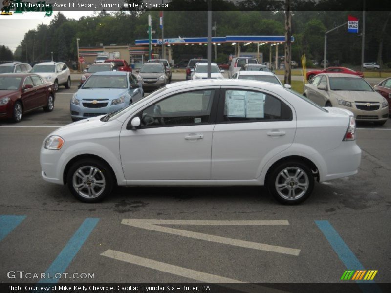 Summit White / Charcoal 2011 Chevrolet Aveo LT Sedan