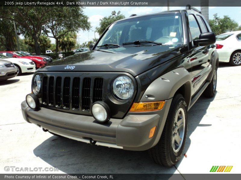 Dark Khaki Pearl / Dark Khaki/Light Graystone 2005 Jeep Liberty Renegade 4x4