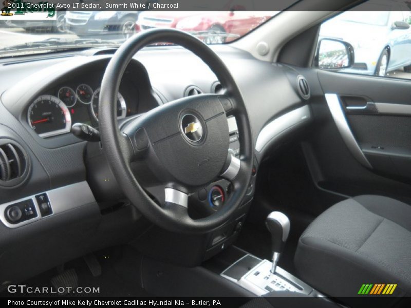 Summit White / Charcoal 2011 Chevrolet Aveo LT Sedan