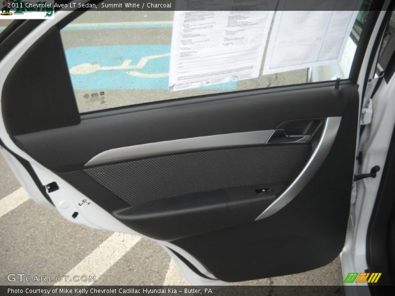 Summit White / Charcoal 2011 Chevrolet Aveo LT Sedan