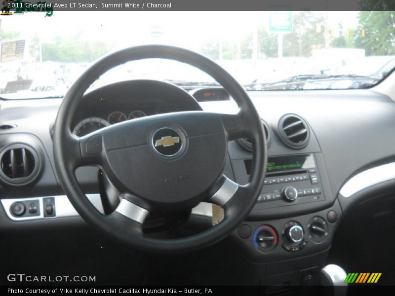 Summit White / Charcoal 2011 Chevrolet Aveo LT Sedan