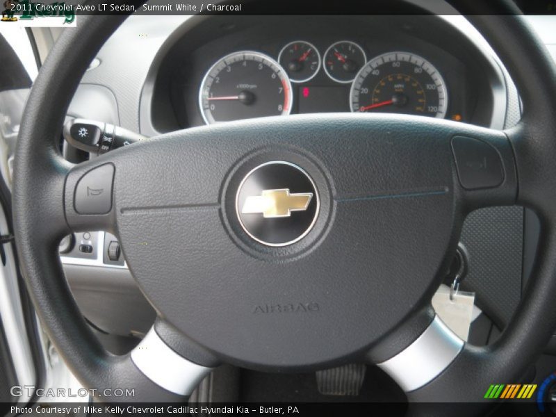 Summit White / Charcoal 2011 Chevrolet Aveo LT Sedan