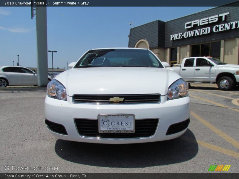 Summit White / Gray 2010 Chevrolet Impala LT