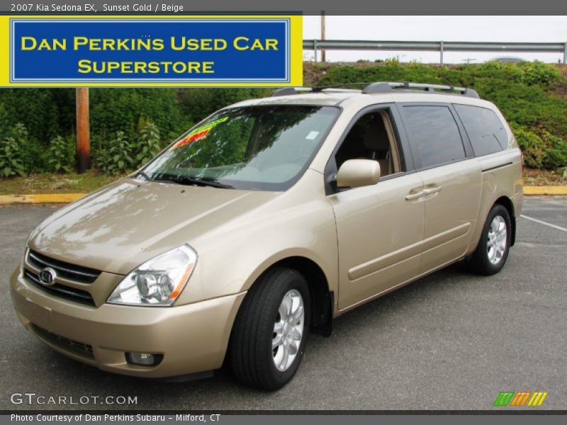 Sunset Gold / Beige 2007 Kia Sedona EX