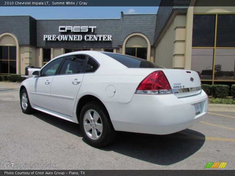 Summit White / Gray 2010 Chevrolet Impala LT