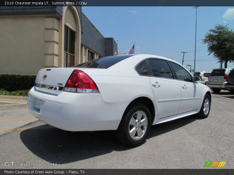 Summit White / Gray 2010 Chevrolet Impala LT