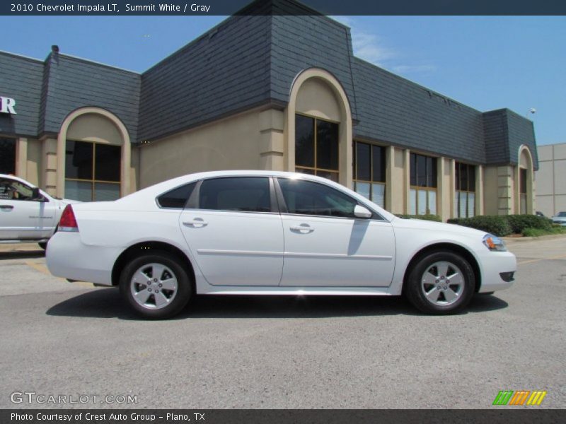 Summit White / Gray 2010 Chevrolet Impala LT