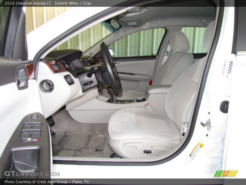 Summit White / Gray 2010 Chevrolet Impala LT