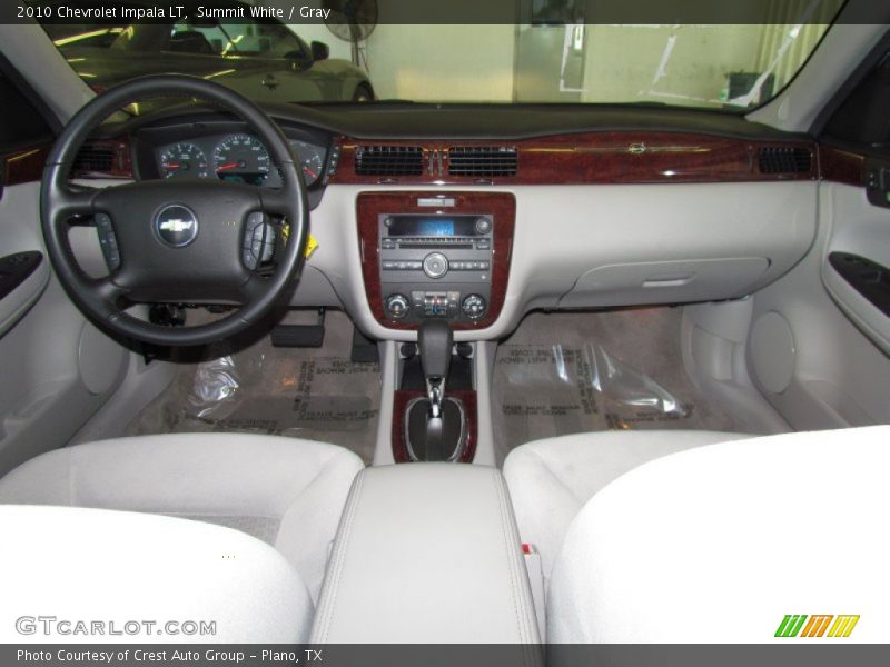 Summit White / Gray 2010 Chevrolet Impala LT