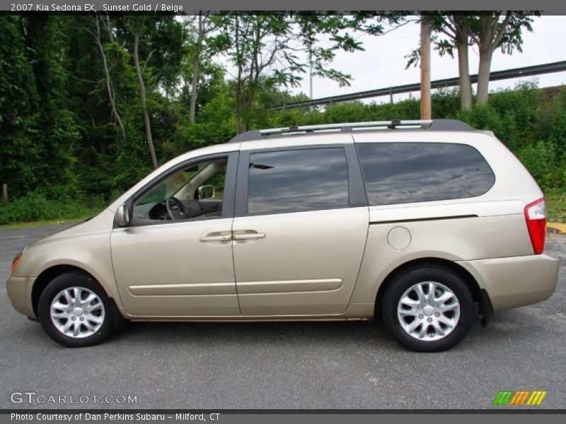 Sunset Gold / Beige 2007 Kia Sedona EX