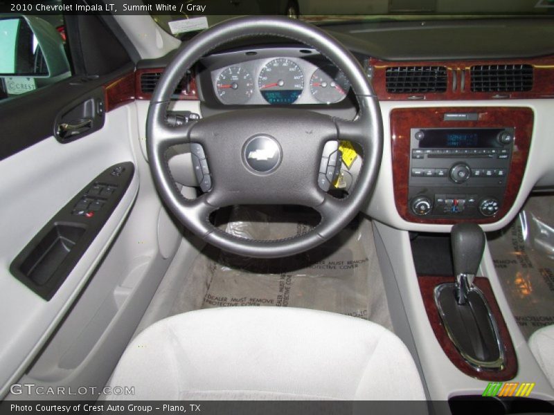 Summit White / Gray 2010 Chevrolet Impala LT