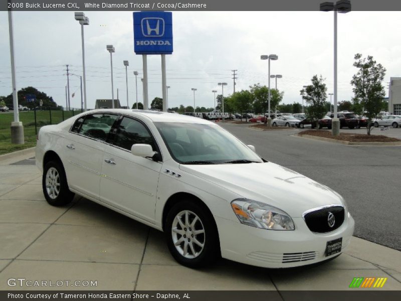 White Diamond Tricoat / Cocoa/Cashmere 2008 Buick Lucerne CXL
