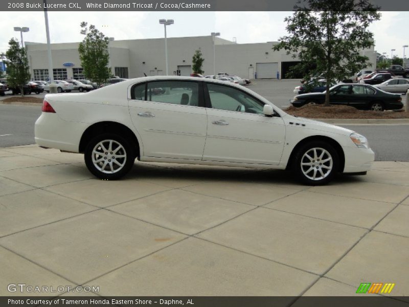 White Diamond Tricoat / Cocoa/Cashmere 2008 Buick Lucerne CXL