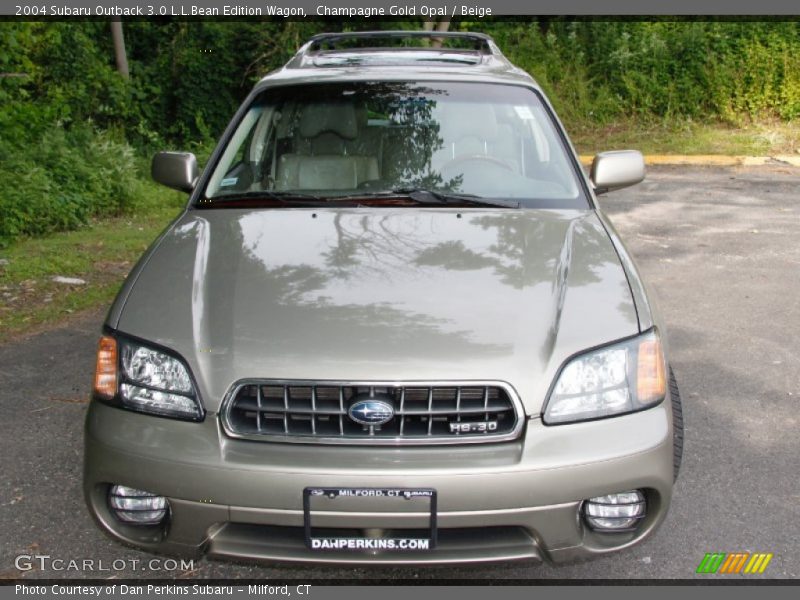 Champagne Gold Opal / Beige 2004 Subaru Outback 3.0 L.L.Bean Edition Wagon