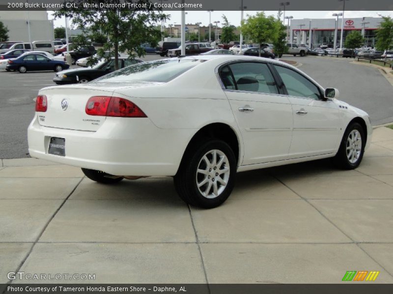 White Diamond Tricoat / Cocoa/Cashmere 2008 Buick Lucerne CXL