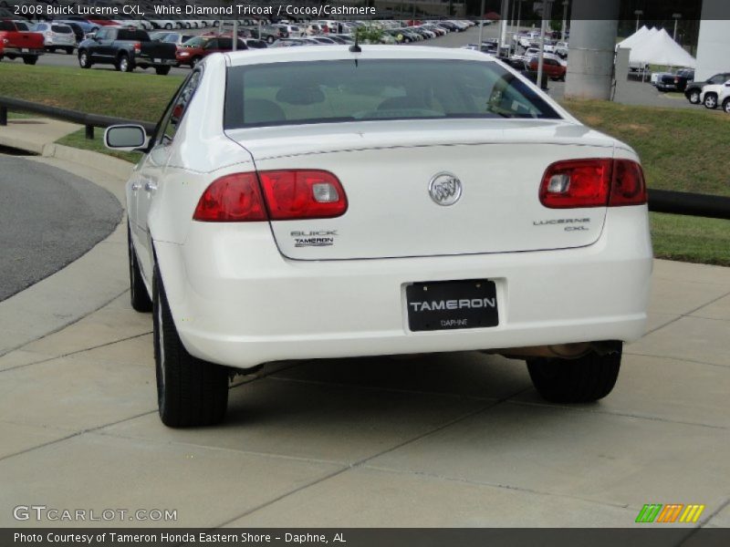 White Diamond Tricoat / Cocoa/Cashmere 2008 Buick Lucerne CXL