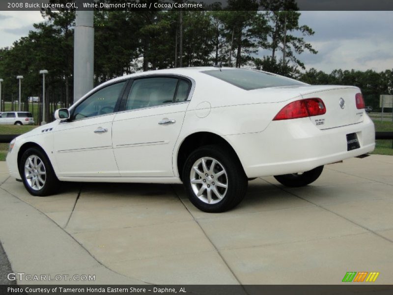 White Diamond Tricoat / Cocoa/Cashmere 2008 Buick Lucerne CXL
