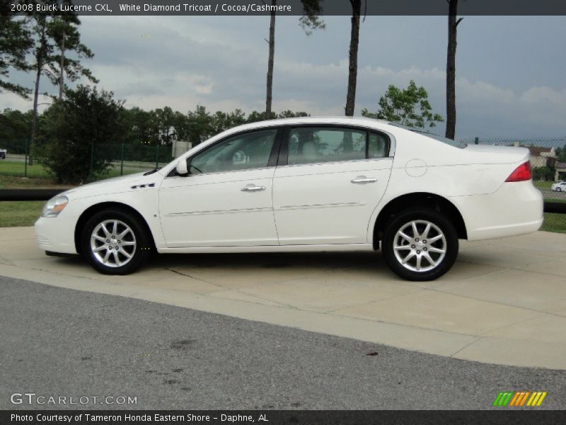 White Diamond Tricoat / Cocoa/Cashmere 2008 Buick Lucerne CXL