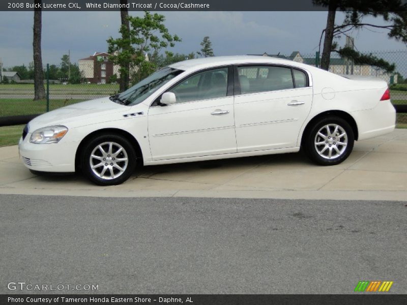 White Diamond Tricoat / Cocoa/Cashmere 2008 Buick Lucerne CXL