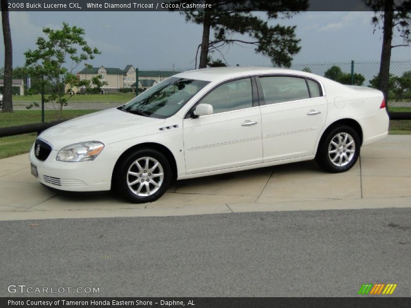White Diamond Tricoat / Cocoa/Cashmere 2008 Buick Lucerne CXL