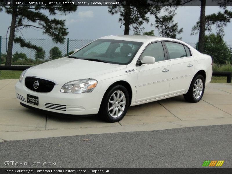White Diamond Tricoat / Cocoa/Cashmere 2008 Buick Lucerne CXL