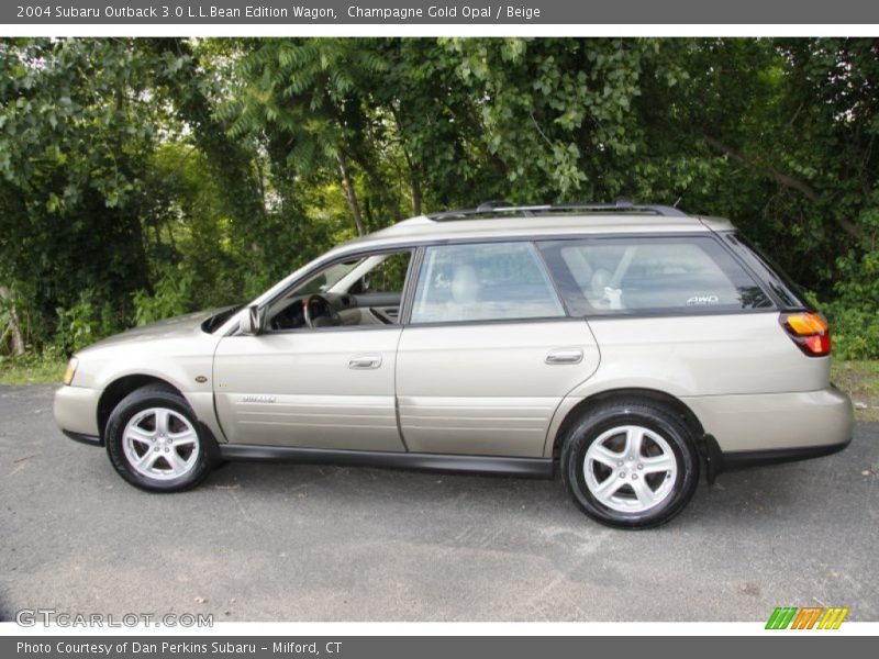 Champagne Gold Opal / Beige 2004 Subaru Outback 3.0 L.L.Bean Edition Wagon
