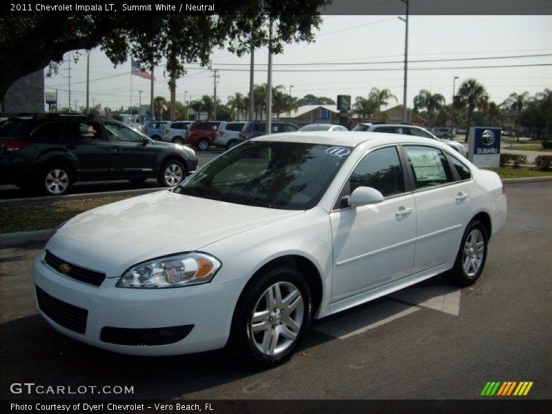 Summit White / Neutral 2011 Chevrolet Impala LT