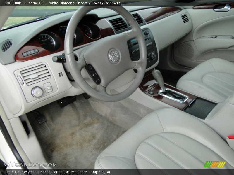 White Diamond Tricoat / Cocoa/Cashmere 2008 Buick Lucerne CXL